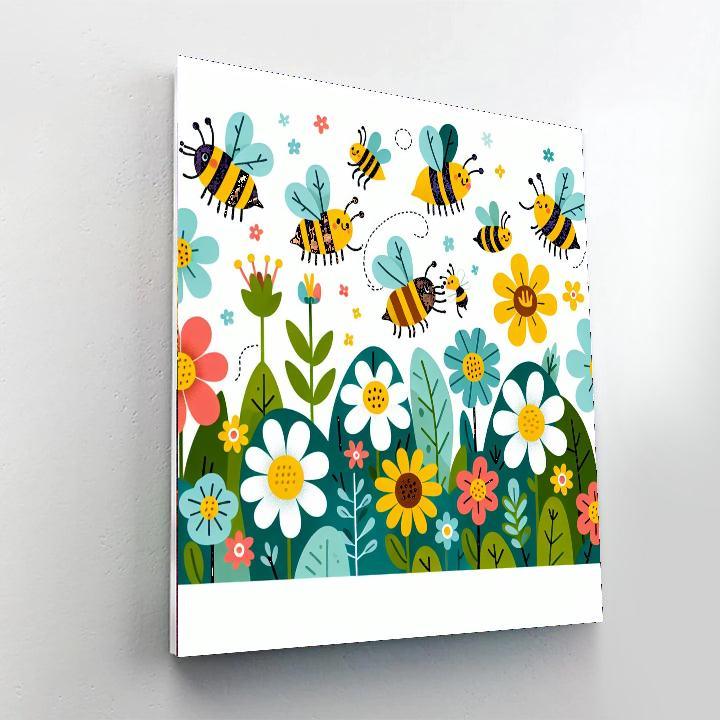 Buzzy Bee Pollination Numbered Painting Kits