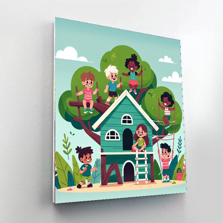 Adventure Treehouse Number Painting