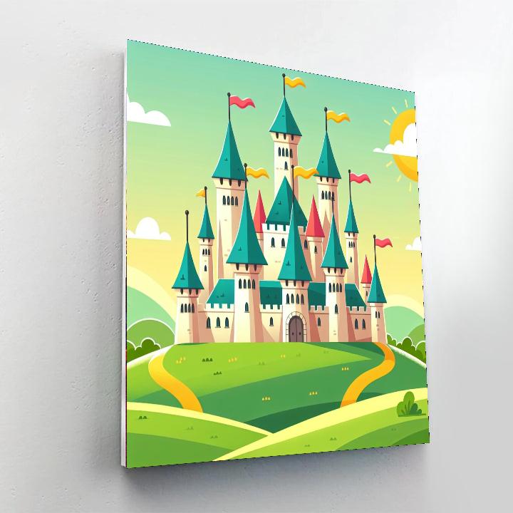 Castle On The Hill Numbered Painting Kits