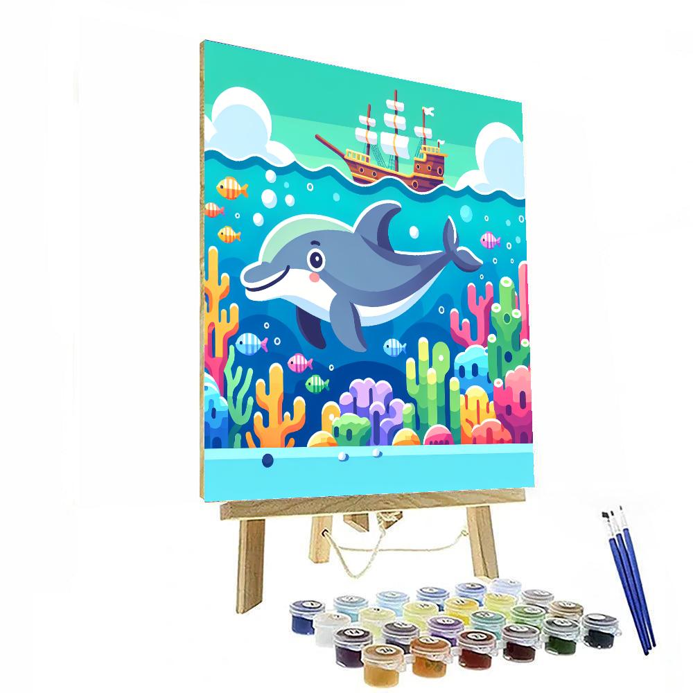 Curious Dolphin's Ocean Expedition Paint By Numbers Kits