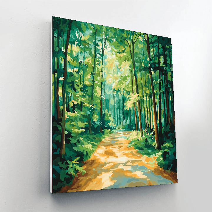 Georgia O'Keeffe Inspired Forest Reflections  DIY Paint By Numbers