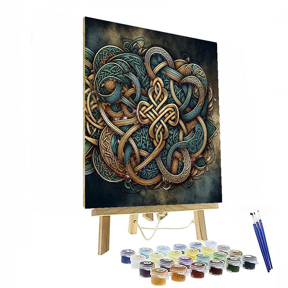 Intricate Celtic Knotwork Paint By Color