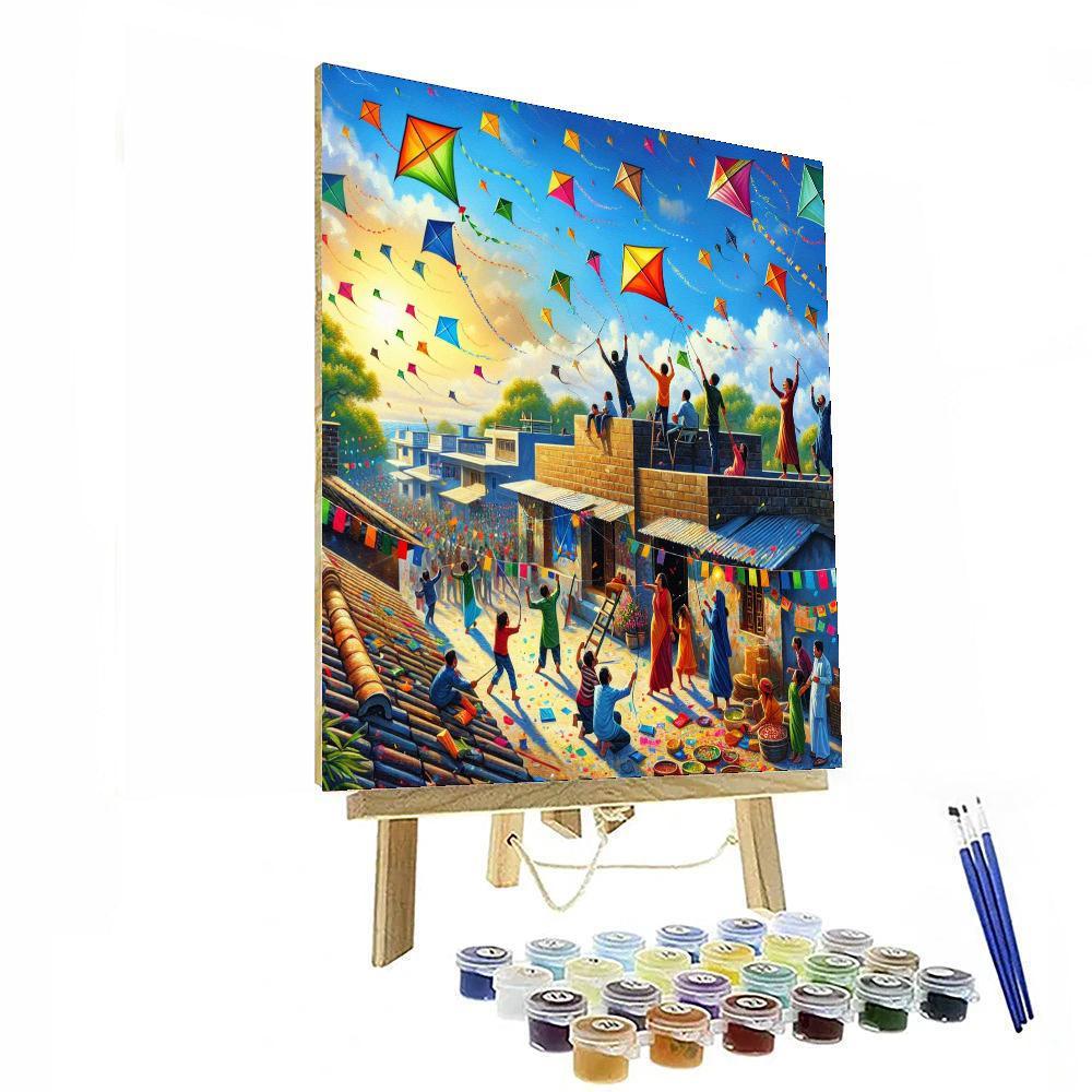 Kite Festival - Gujarat DIY Paint By Numbers