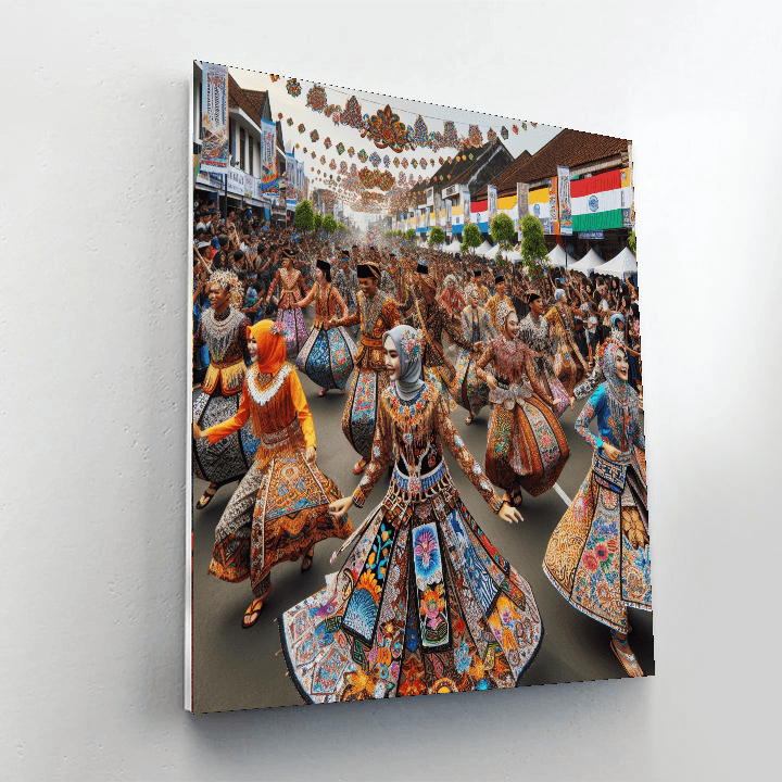 Karnival Batik - Indonesia Number Painting