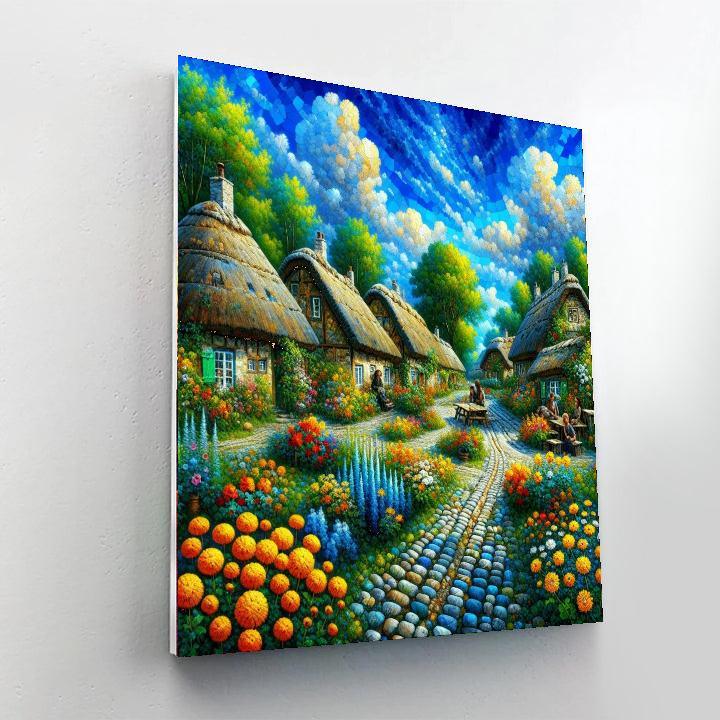 Quiet Village Harmony Paint By Color