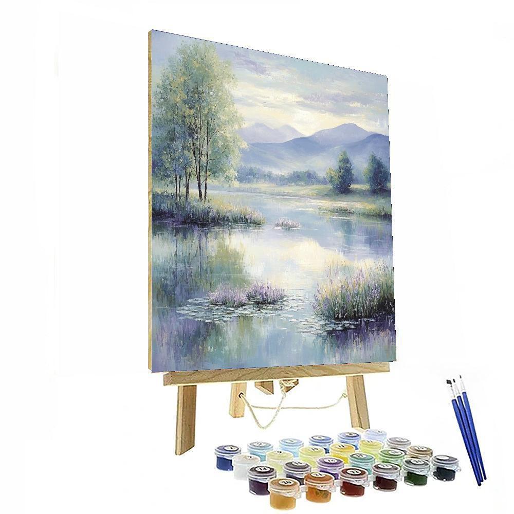 Claude Monet Inspired Monet's Dewy Morning  DIY Paint By Numbers