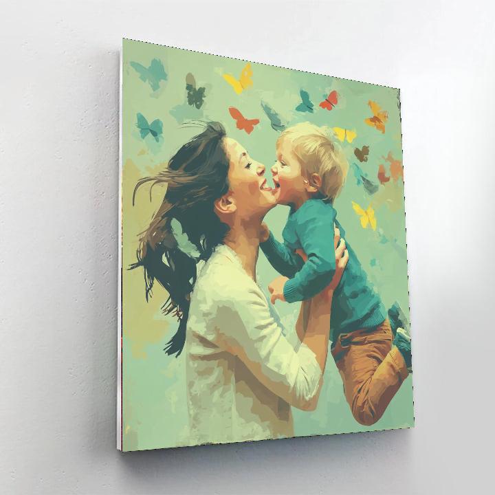 The Butterfly Kiss DIY Paint By Numbers