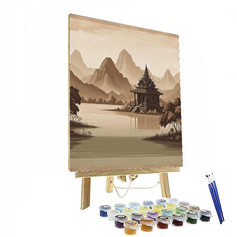 Ancient Eastern Temple Paint By Numbers