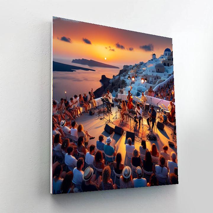 Santorini Jazz Festival - Greece Number Painting