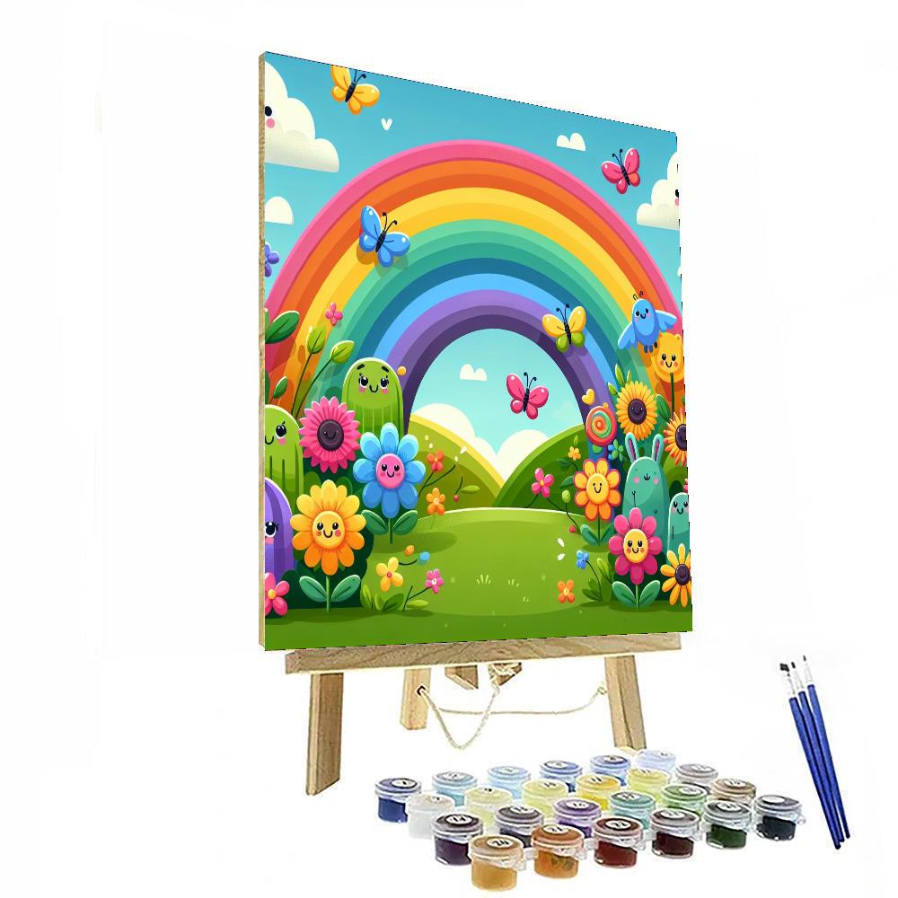 Rainbow Wonderland Paint By Numbers Art