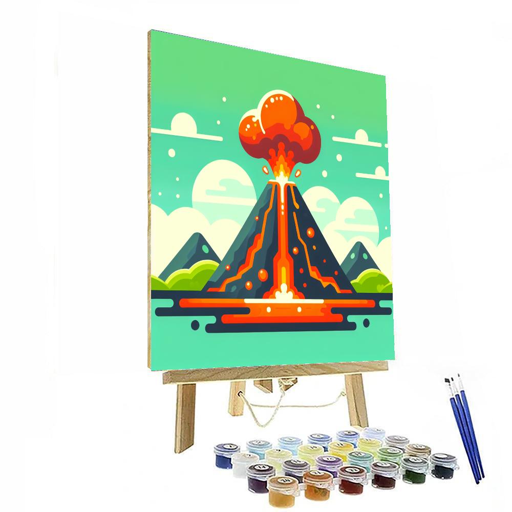Lively Lava Paint By Numbers Kits