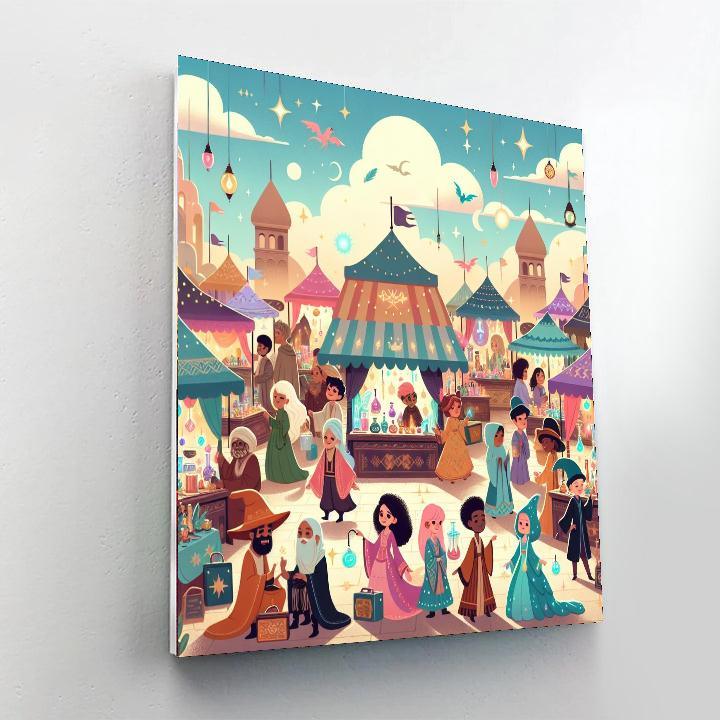 Whimsical Magical Market Numbered Painting Kits