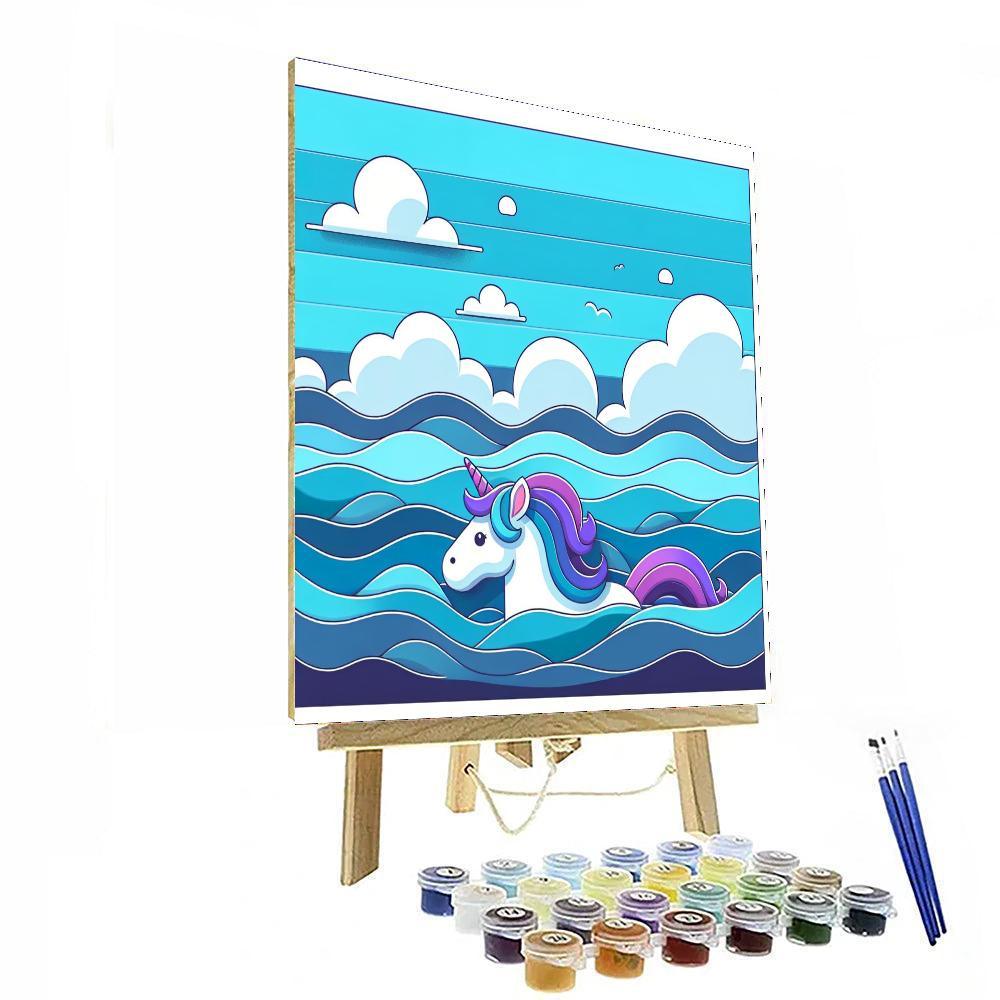Undersea Unicorns Paint By Color