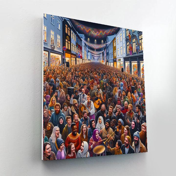 Reykjavik Cultural Night - Iceland Paint By Number