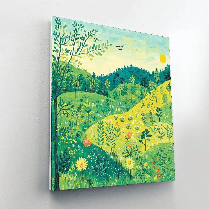 Henri Rousseau Inspired Breezy Landscapes  Paint By Numbers Art