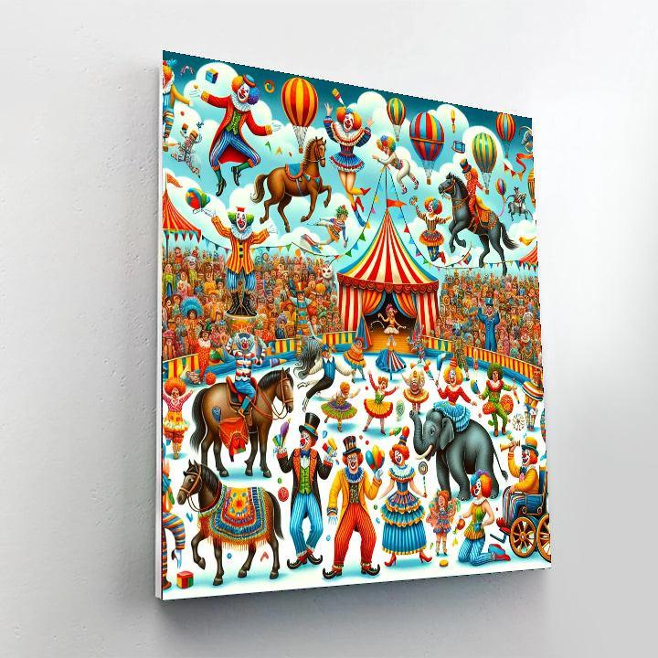 Magical Circus Parade For Kids Numbered Painting Kits
