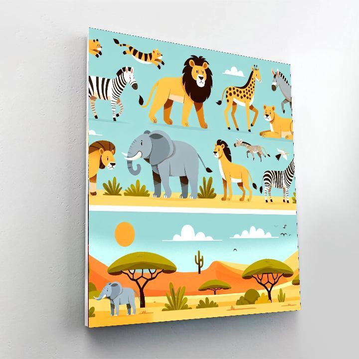 Safari Discovery Painting By Numbers Kit