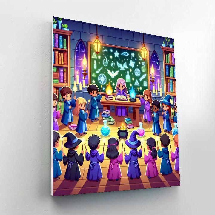 Magic Wizard School Paint By Color