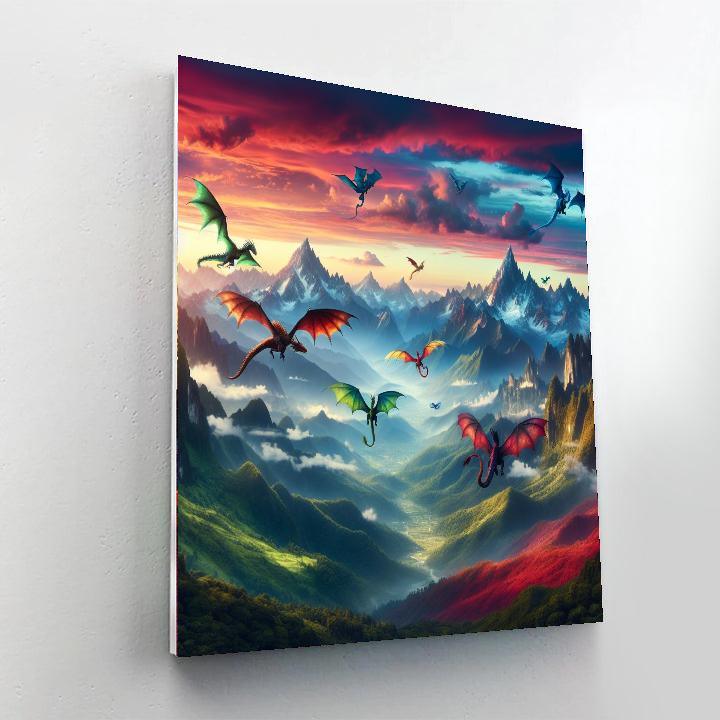 Epic Dragon Adventure Paint By Numbers Kits