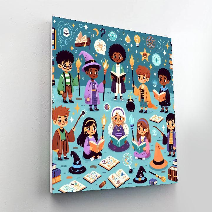 Wizard School Expedition Painting Number Kit