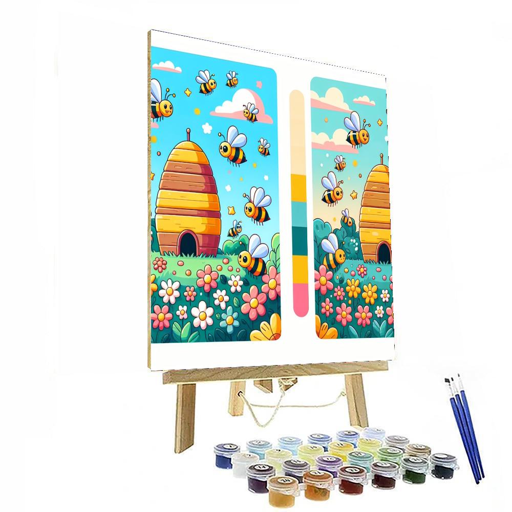 Busy Beehive Exploration DIY Paint By Numbers