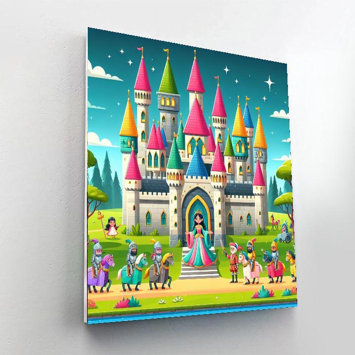Charming Castle Kingdom Painting Number Kit