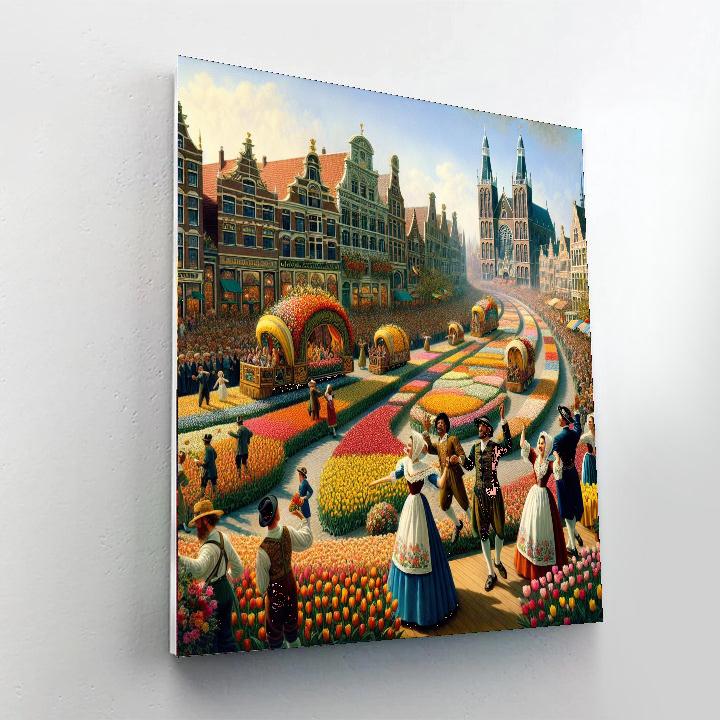 Tulip Time Festival - Holland Number Painting