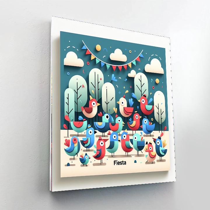 Festive Flock Fiesta Paint By Numbers Kits