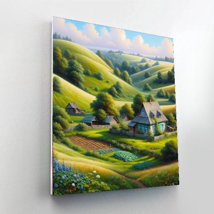 Idyllic Countryside Bliss Paint By Numbers Art