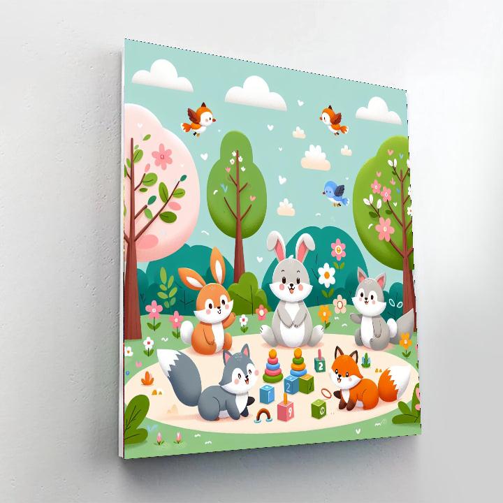 Forest Fun And Games Paint By Numbers