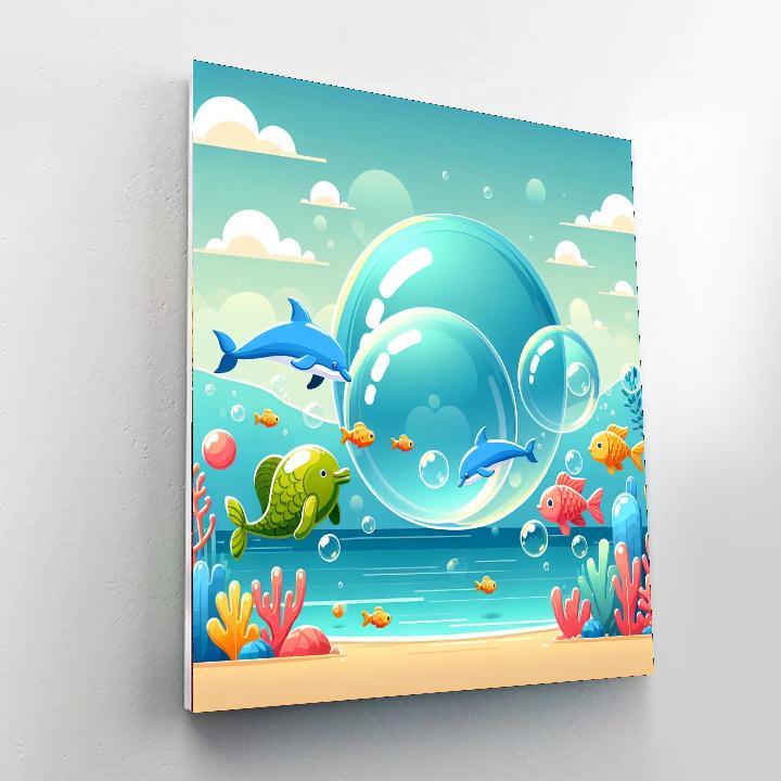 Bubble Bay Paint By Numbers Art