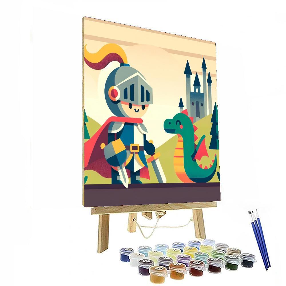 Knight's Dragon Quest Numbered Painting Kits