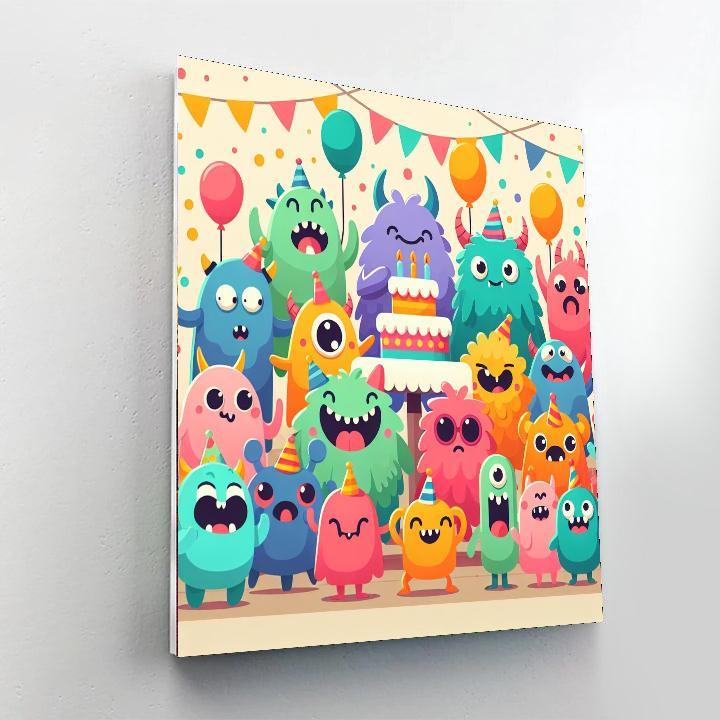 Charming Monster Party DIY Paint By Numbers
