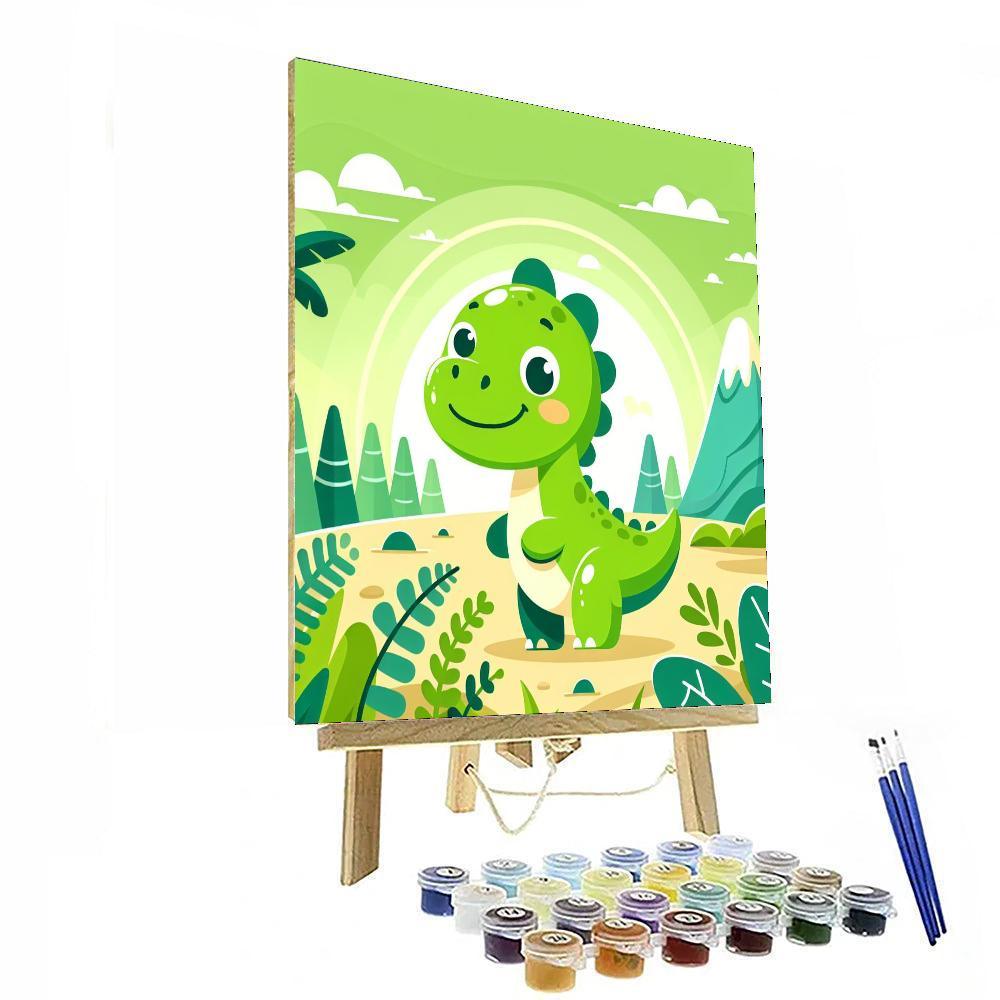 Charming Dinosaur Paint By Color