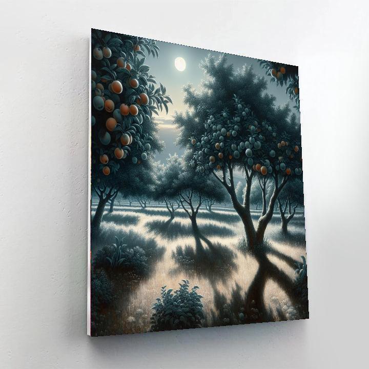 Moonlit Orchard Serenity Painting By Numbers Kit