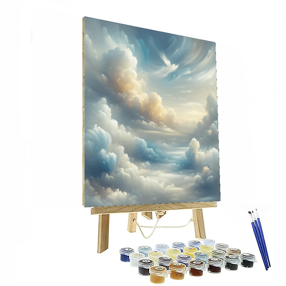 Ethereal Cloudscape Symphony Paint By Color