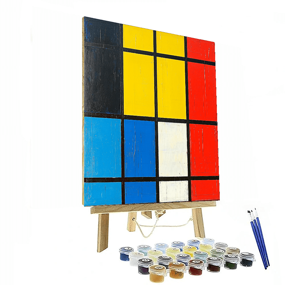 Piet Mondrian Inspired Geometric Metropolis Vibe  Paint By Color