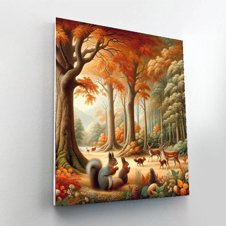 Captivating Autumn Woods Paint By Number