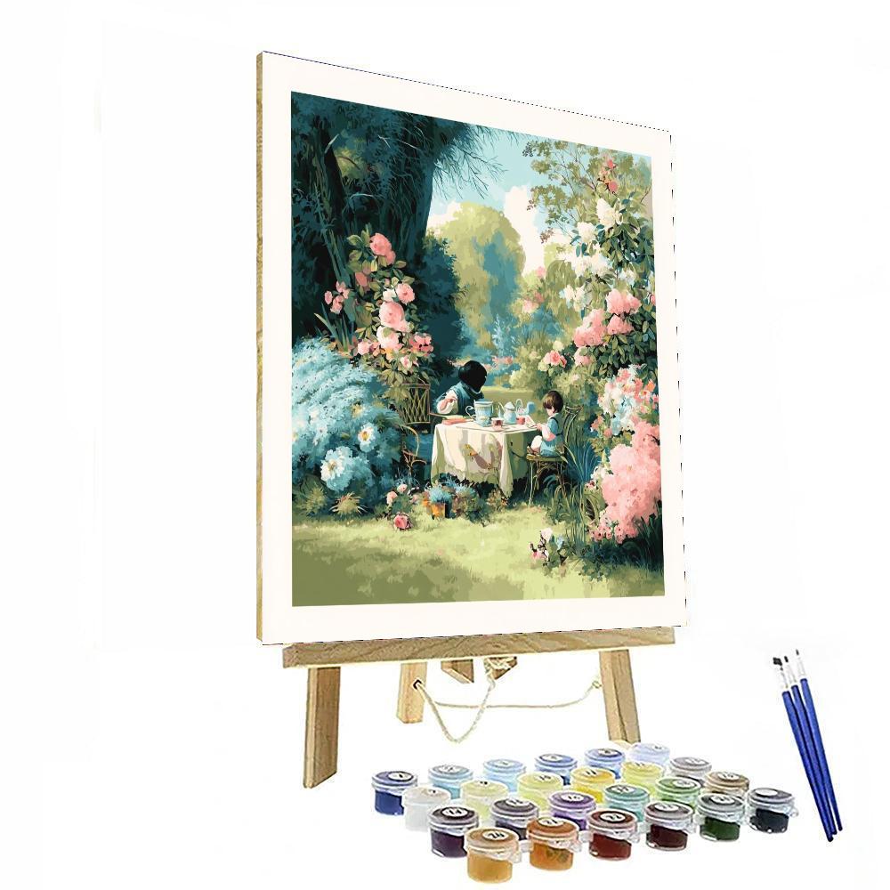 Afternoon Tea With Mother Number Painting