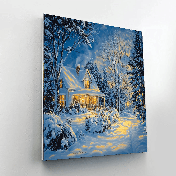 Thomas Kinkade Inspired Frosted Fantasies  Paint By Numbers