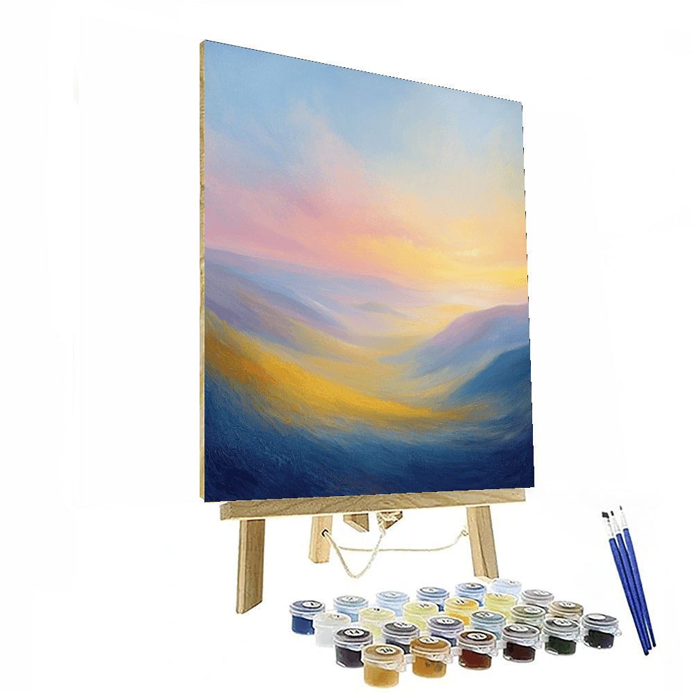 J.M.W. Turner Inspired Glimmers Of Dawn  Paint By Color