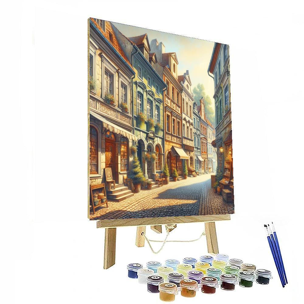 Charming Old Town Streets DIY Paint By Numbers