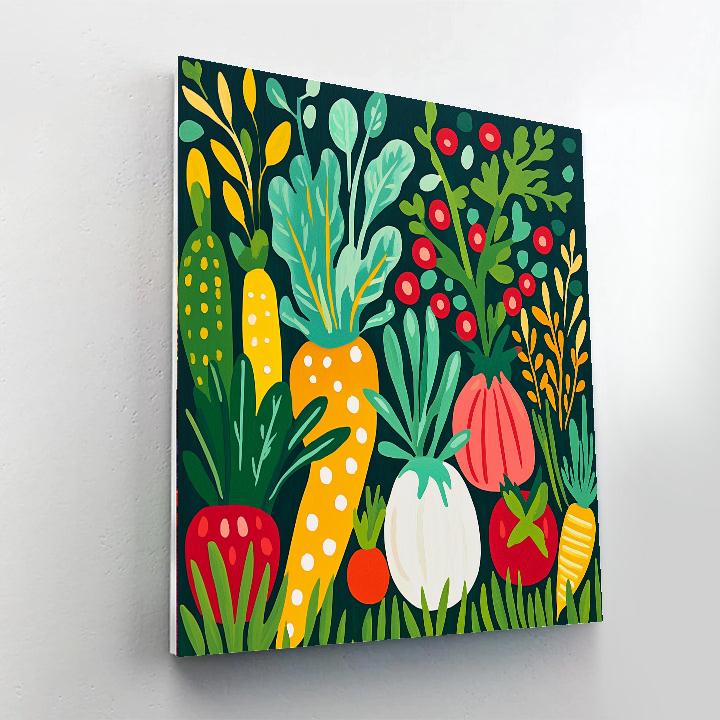 Henri Matisse Inspired Cheerful Garden Veggies  Paint By Numbers Kits