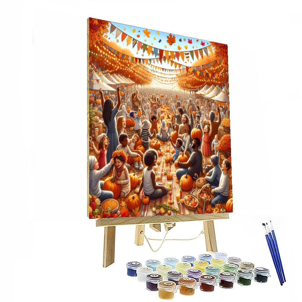 Lively Autumn Festival Paint By Numbers