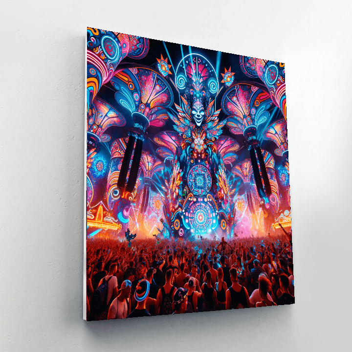 Electric Daisy Carnival Number Painting