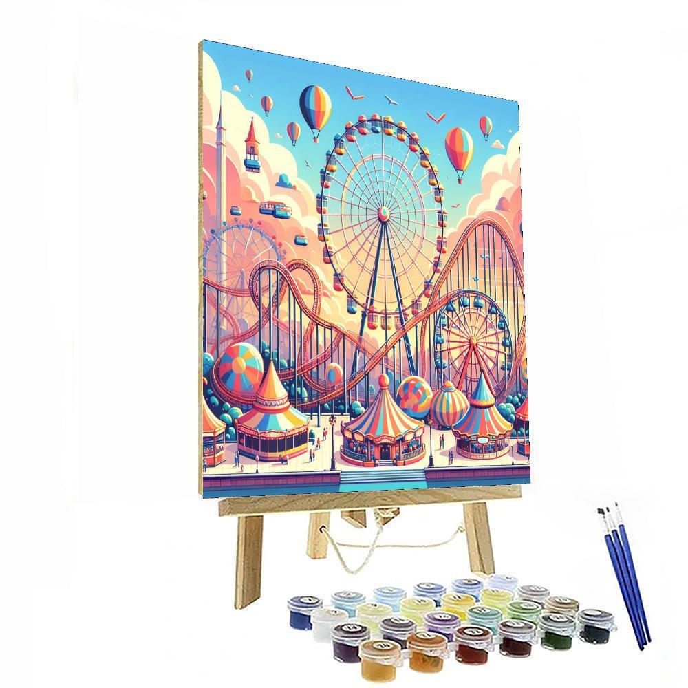 Magical Adventure Park Paint By Color