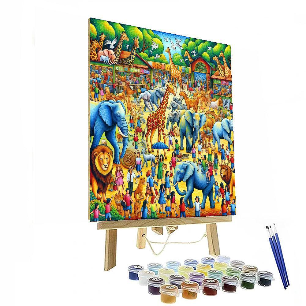 Lively Zoo Adventures Paint By Color
