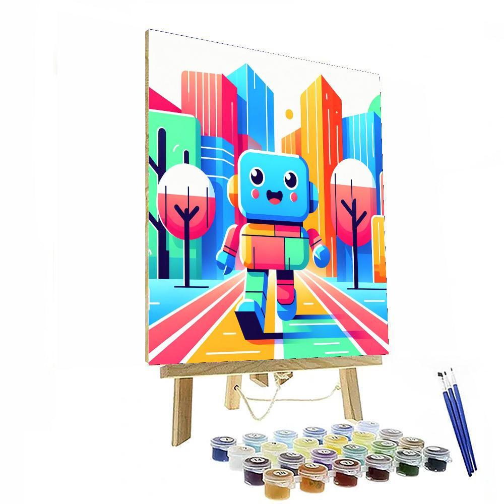 Robot's Day Out Painting By Numbers Kit