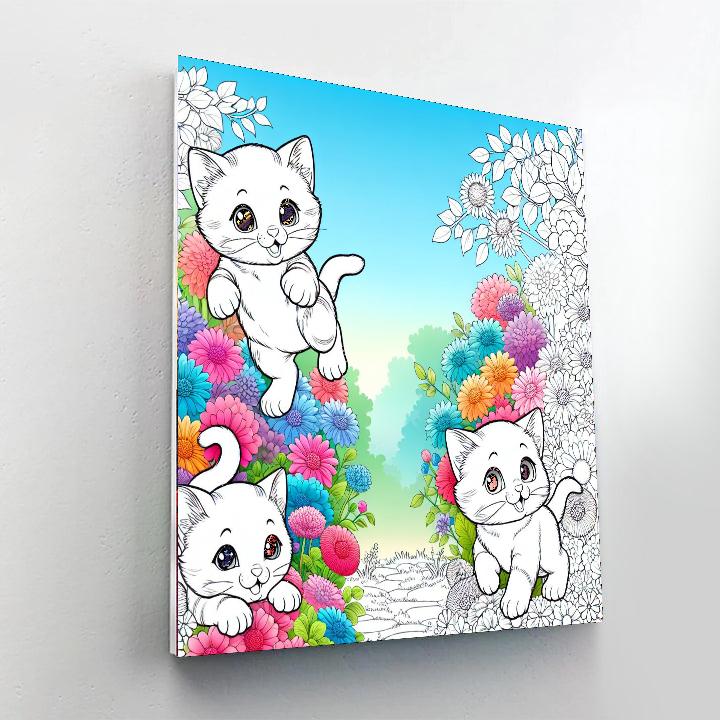 Wandering Kittens Numbered Painting Kits