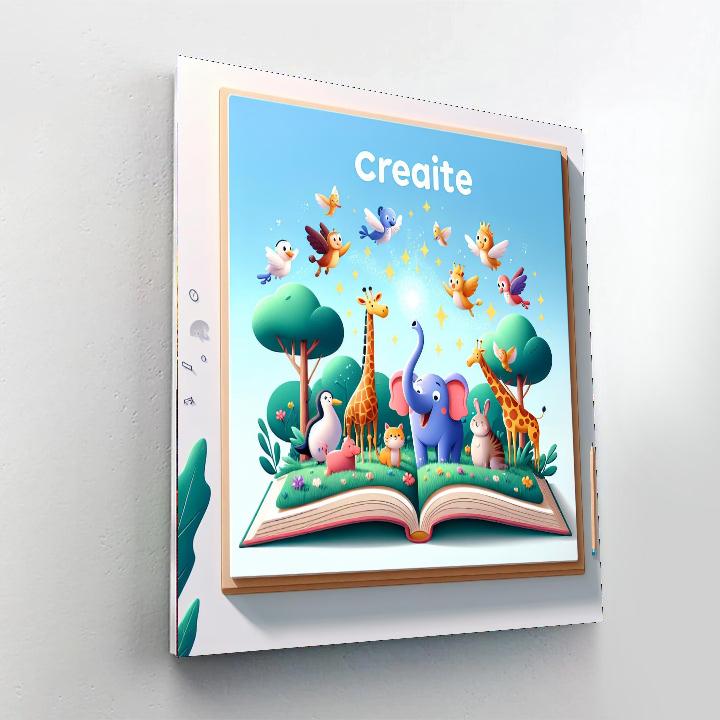 Safari Storybook Paint By Numbers Art